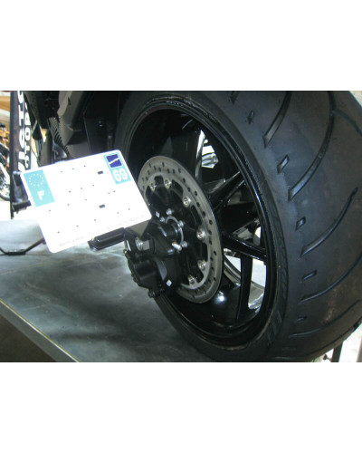 Support Plaque Immatriculation Moto ACCESS DESIGN Support de plaque ACCESS DESIGN latéral noir Kawasaki Vulcan