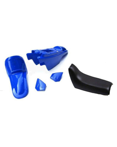 Selle Moto ART Kit plastique ART couleur origine bleu avec selle complète noire Yamaha PW50