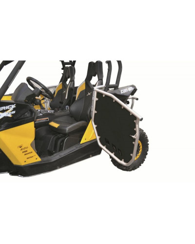 Caches Latéraux Moto ART Kit portes SSV A.R.T cadre alu/panneau PHD noir Can Am Maverick 1000