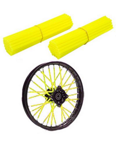 Rayons Moto ASAP Couvres rayons X80 jaune fluo
