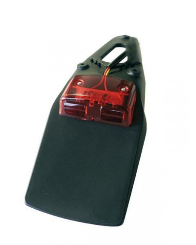 Accessoires Garde Boue Moto BIHR Extension de garde-boue arrière BIHR noir avec feu LED