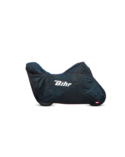 Housse Protection Moto BIHR Housse de protection extérieure BIHR compatible bulle haute et Top Case noir taille S