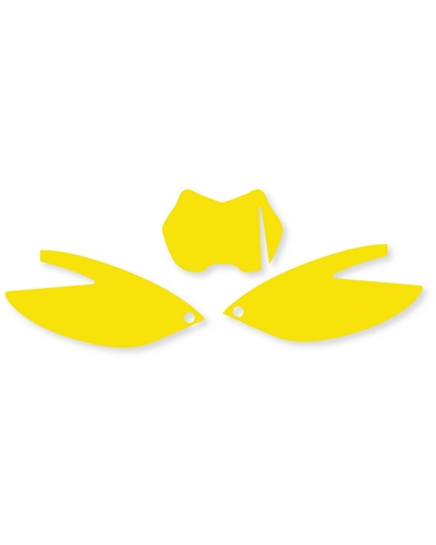 Plaque Course Moto BLACKBIRD Fonds de plaque BLACKBIRD jaune TM EN 4T