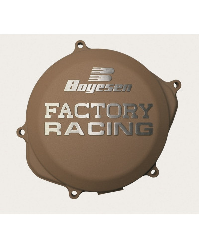 Plastiques Accessoires Moto BOYESEN Couvercle de carter d’embrayage BOYESEN Factory Racing alu couleur magnésium KTM EXC250/300