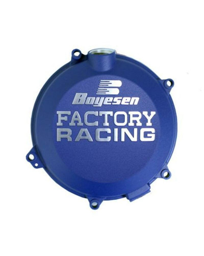 Plastiques Accessoires Moto BOYESEN Couvercle de carter d’embrayage BOYESEN Factory Racing alu Race Blue KTM/Husqvarna