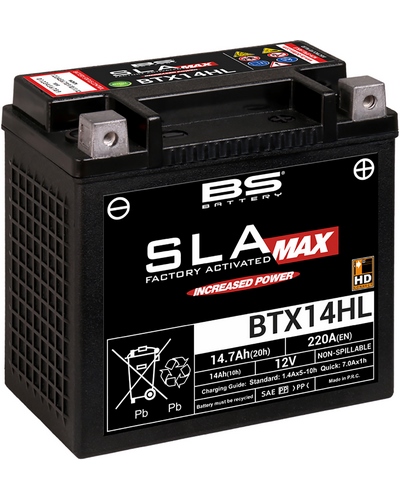 Batterie Moto BS BATTERY Batterie BS BTX14HL-SLA