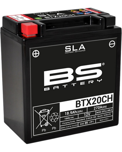 Batterie Moto BS BATTERY Batterie BS BTX20CH-SLA