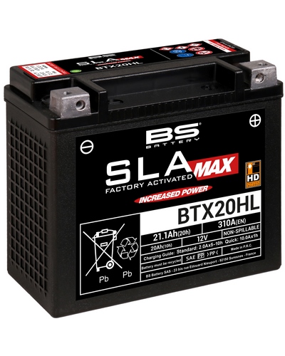 Batterie Moto BS BATTERY Batterie BS BTX20HL SLA MAX