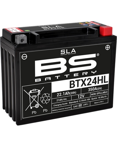 Batterie Moto BS BATTERY Batterie BS BTX24HL/B50-N18L-A/A2/A3-SLA