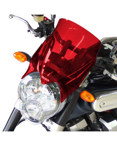 Saute Vent Moto Spécifique BULLSTER 23cm Yamaha 1700 MT01 2005-14 ROUGE