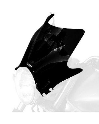Saute Vent Moto BULLSTER Universel Millenium 21 cm NOIR OPAQUE