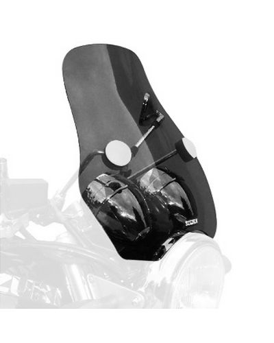 Pare Brise Moto BULLSTER Universel Phantom2 38cm FUMÉ NOIR