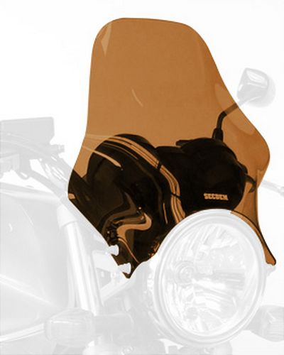 Saute Vent Moto BULLSTER Universel Speedy 27 cm FUME MARRON