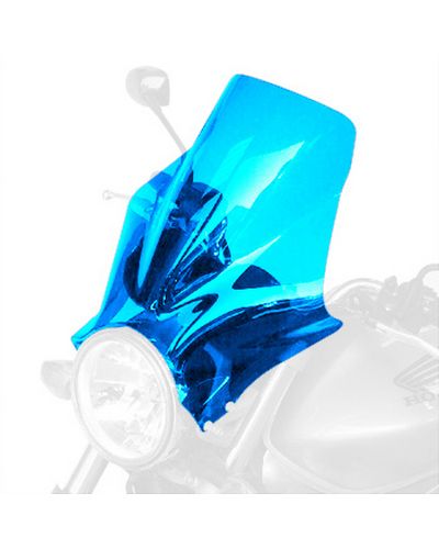 Saute Vent Moto BULLSTER Universel Super Millenium 32 cm BLEU FLUO