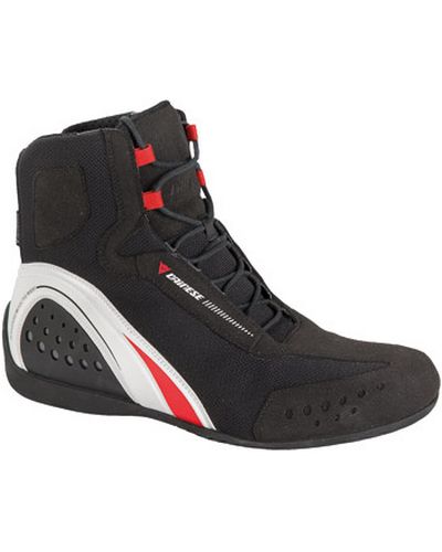 Baskets Moto DAINESE Motorshoe D-WP noir-blanc-rouge