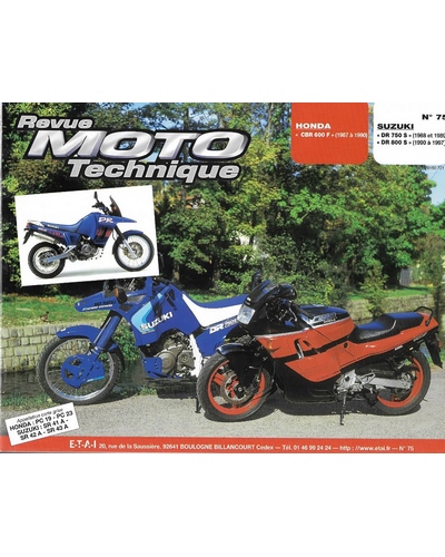 Revue Moto Technique ETAI CBR 600F 87-90/DR 800S 90-97