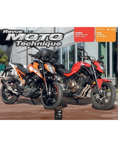 Revue Moto Technique ETAI KTM Duke 125 2017-19 / Honda CB500F 2016-18