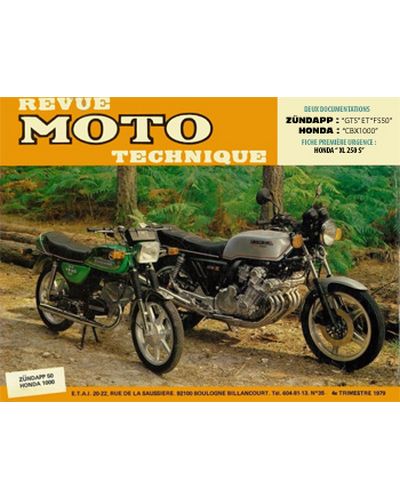 Revue Moto Technique ETAI Zündapp 50 / Honda CBX1000