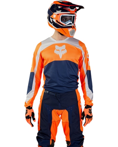 Maillot Moto Cross FOX 180 Nitro bleu-orange
