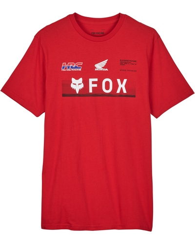 T-Shirt Moto FOX Fox HONDA Prem rouge