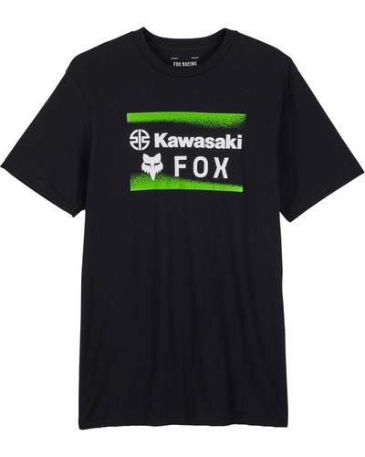 T-Shirt Moto FOX Fox X Kawi Prem noir