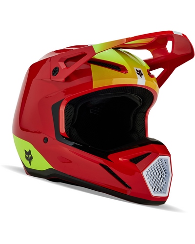 Casque Moto Cross FOX V1 Ballast rouge