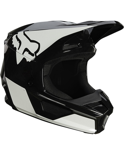 Casque Moto Cross FOX V1 Revn noir-blanc