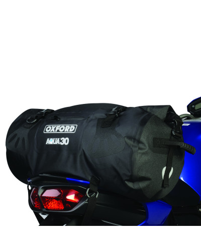 Top Case et Valise Moto Sans Platine OXFORD Sacoche OXFORD Aqua T-30 Marine Roll Bag noir/gris 30L