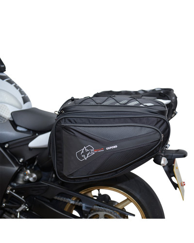 Top Case et Valise Moto Sans Platine OXFORD Sacoches cavalières OXFORD P60R noir 60L