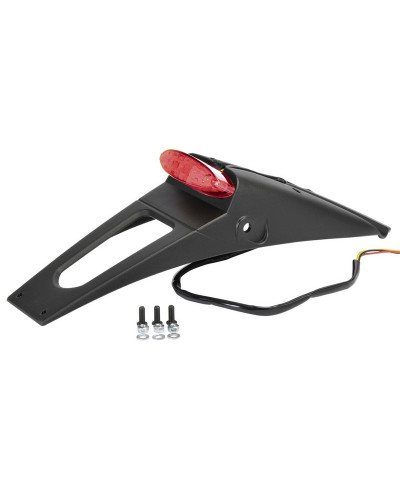 Accessoires Garde Boue Moto POLISPORT Extension de garde boue arrière POLISPORT RSP LED 2.0 noir avec feu + éclairage de plaque