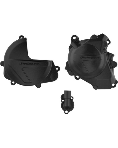 Plastiques Accessoires Moto POLISPORT kit protection de carter d'embrayage, d'allumage et de pompe à eau POLISPORT - Honda CRF 450 R (17-2
