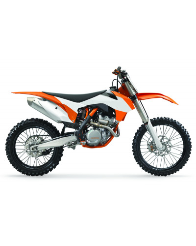 Ouies Radiateur Moto POLISPORT Ouïes de radiateur POLISPORT couleur origine 15 orange/blanc KTM SX85