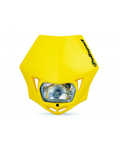 Plaque Phare Moto POLISPORT Plaque phare POLISPORT MMX jaune