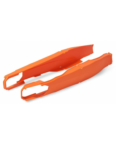 Plastiques Accessoires Moto POLISPORT Protection de bras oscillant POLISPORT orange KTM