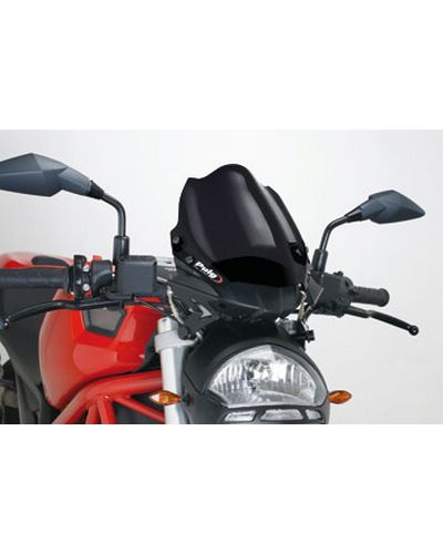 Saute Vent Moto Spécifique PUIG H.P. Ducati MONSTER 696/796/1110 Noir