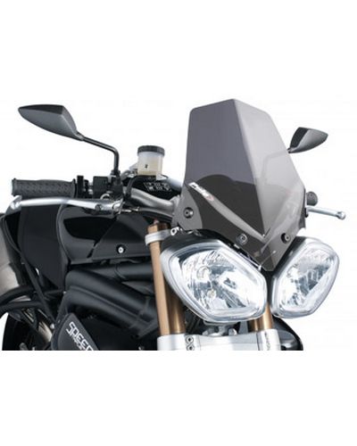 Saute Vent Moto Spécifique PUIG NAKED Triumph SPEEDTRIPLE 2011-15 STREET 2011-17 Fume Clair