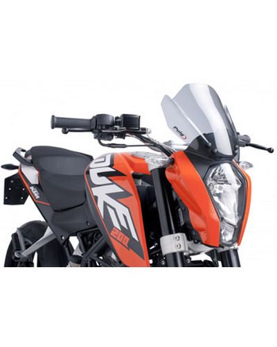 Saute Vent Moto Spécifique PUIG NAKED2 KTM 125/200/390 DUKE Fume Clair