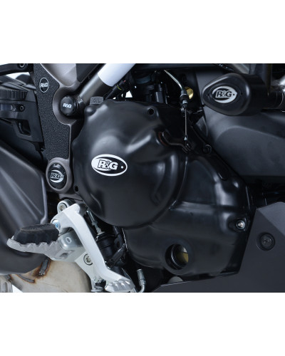 Protection Carter Moto RG RACING Couvre-carter droit R&G RACING noir Ducati 950 Multistrada