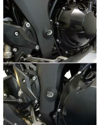 Axe de Roue Moto RG RACING Insert de cadre gauche R&G RACING noir Kawasaki ZX10R/Z1000/R/SX