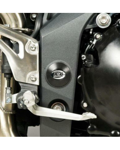 Axe de Roue Moto RG RACING Insert de cadre gauche R&G RACING noir Triumph Speed Triple 1050/Speed 94