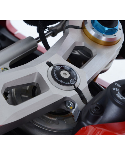 Axe de Roue Moto RG RACING Insert ecrou de direction R&G RACING noir Ducati Panigale V4