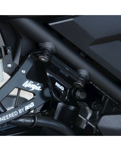 Sangle Moto R&G RACING Platines pour sangles R&G RACING noir Kawasaki Ninja 400