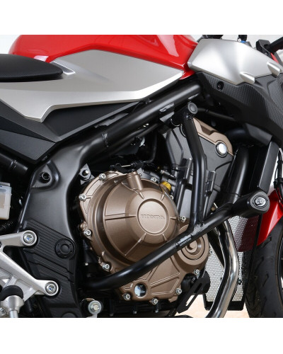 Caches Latéraux Moto R&G RACING Protections latérales R&G RACING argent Honda CB500