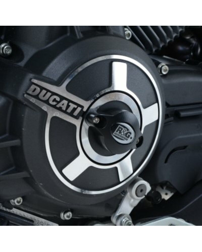 Sabot Moteur Moto RG RACING Slider moteur gauche R&G RACING alu Ducati Flat Track Pro