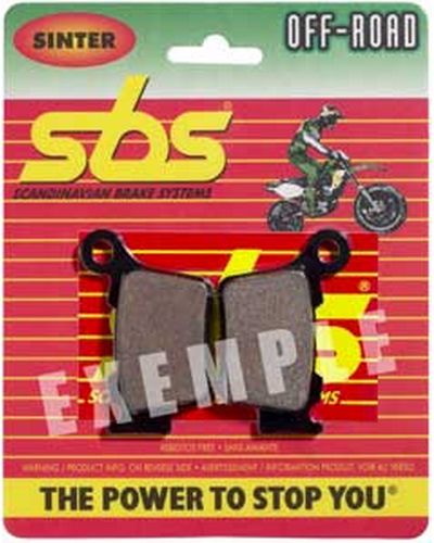 Plaquettes Freins SBS Plaquettes de frein moto SBS 574SI Off road métal sintérisé