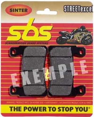 Plaquettes Freins SBS Plaquettes de frein moto SBS 640HS Streetexcel métal sintérisé