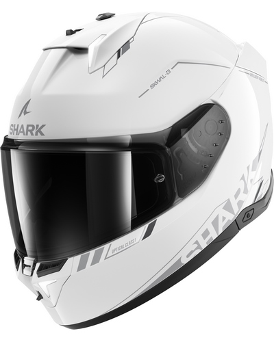Casque Intégral Moto SHARK Skwal i3 LED Blank SP blanc