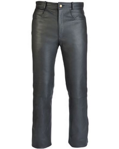 Pantalon Cuir Moto SOUBIRAC Jean's cuir étanche NOIR