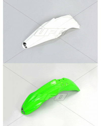 Accessoires Garde Boue Moto UFO Garde boue avant + arrière UFO couleur origine Kawasaki KX250F