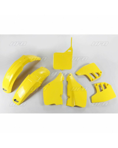 Kit Plastique Moto UFO Kit plastique UFO couleur origine jaune Suzuki RM250